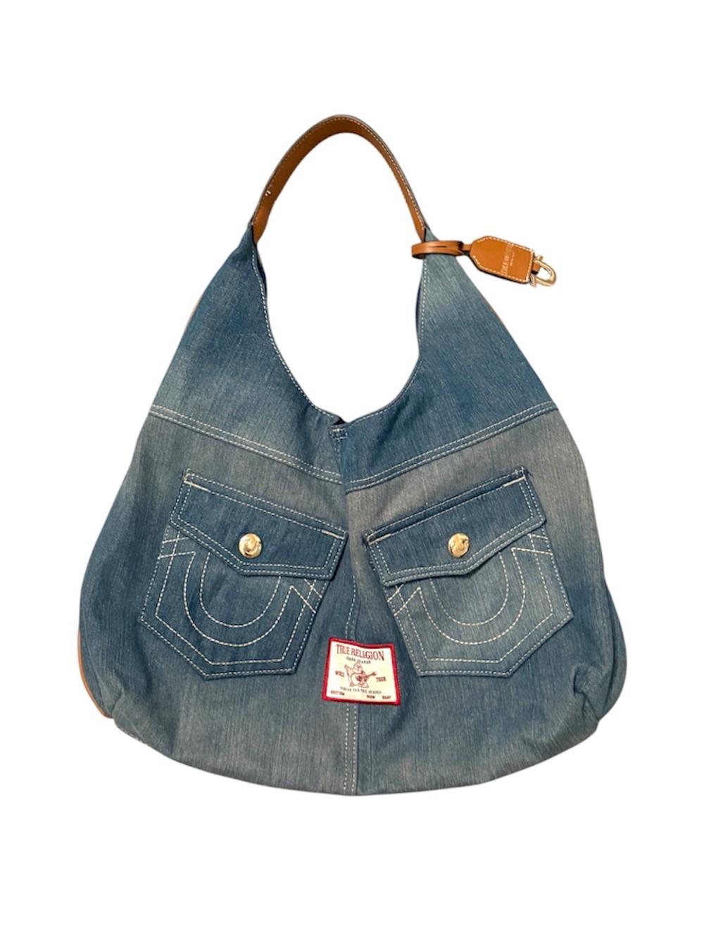 True Religion denim hobo jean pocket purse